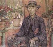 Robert Reid The Old Gardener oil on canvas